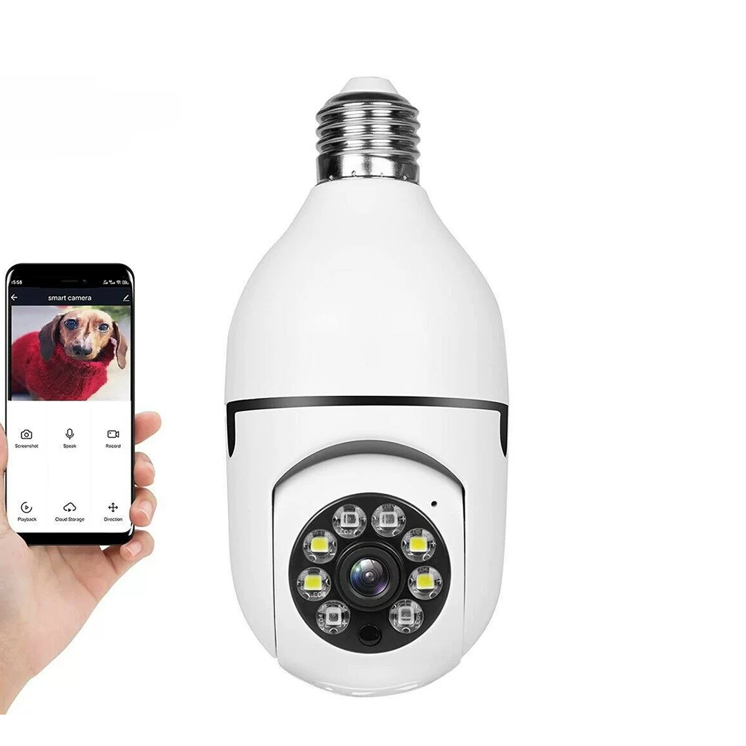360° WiFi Wireless Light Bulb Camera HD Smart Security CCTV Camera